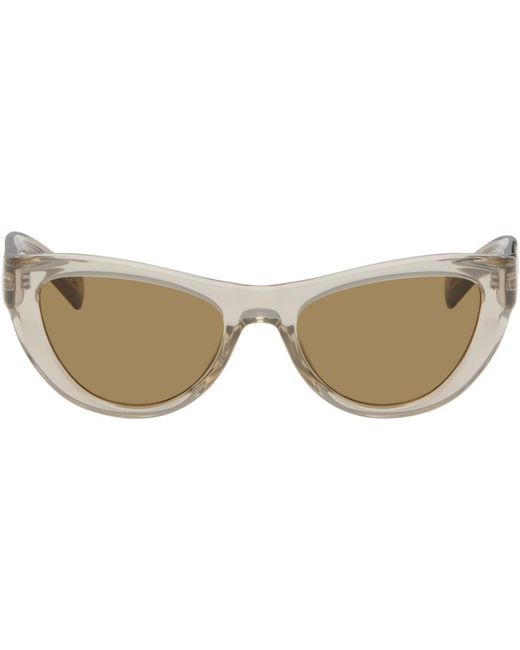 Saint Laurent Black Beige Sl 676 New Wave Sunglasses