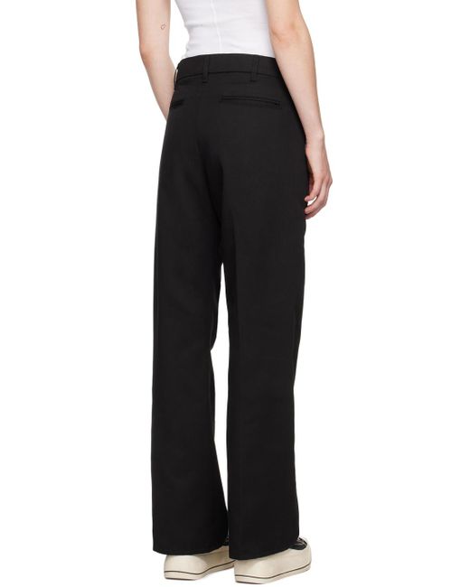 Re/done Black Super Wide Leg Trousers