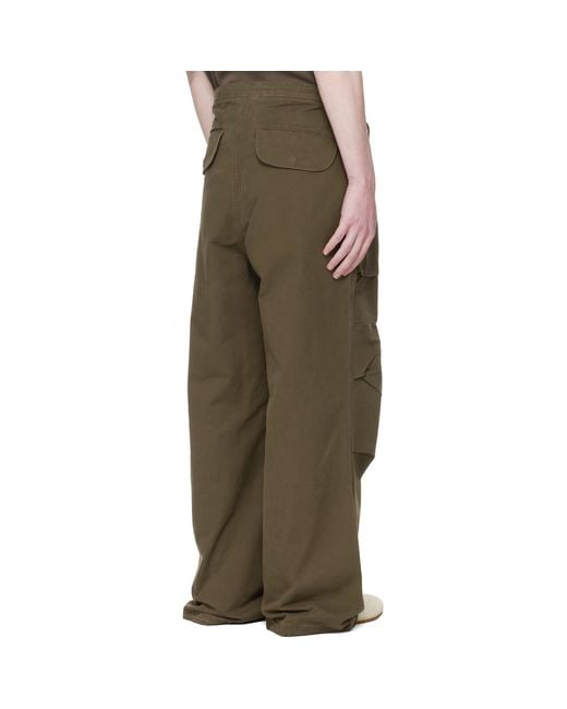 Entire studios Brown Khaki Barren Cargo Pants for men
