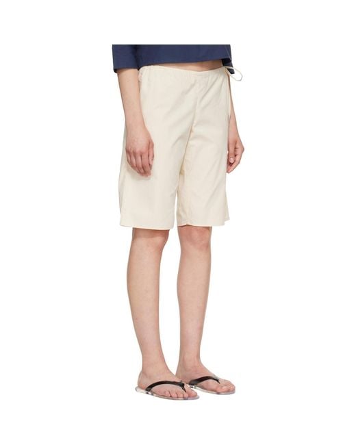 Brooke Callahan Natural Tie Shorts