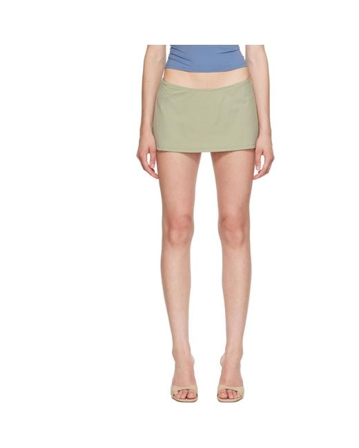Fruity Booty Green Khaki Reef Swim Bloomer Miniskirt
