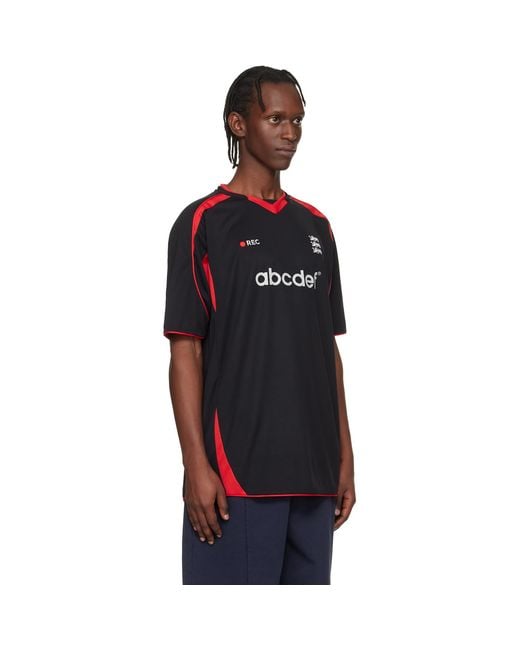 Vetements Black Alphabet Football Jersey for men