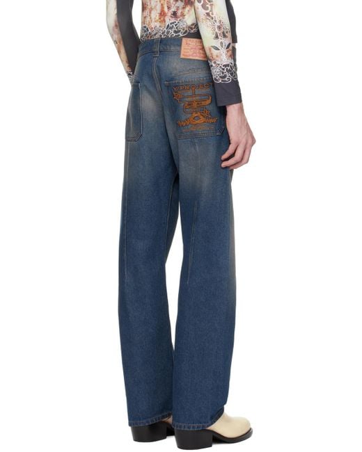 Y. Project Blue Ssense Exclusive Indigo 'paris' Best' Jeans for men