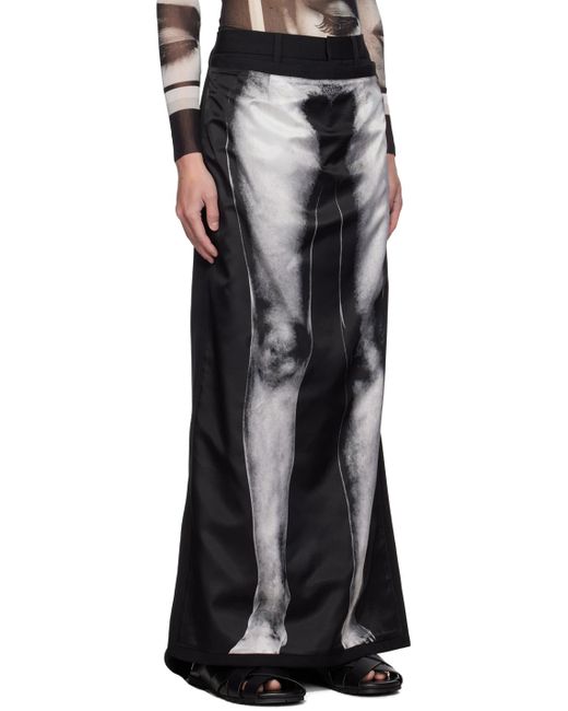 Jean Paul Gaultier Black 'The Body Marinière' Trousers for men