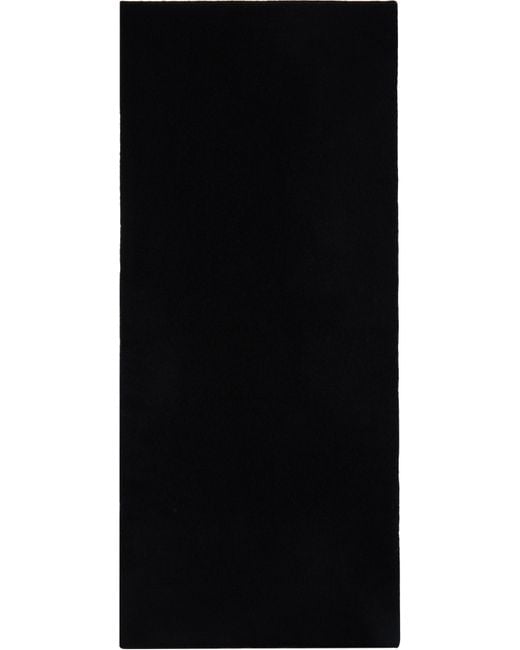 Maison Margiela Black Felted Wool Scarf for men