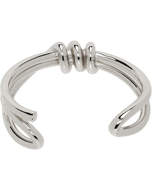 MM6 by Maison Margiela White Knotted Bracelet