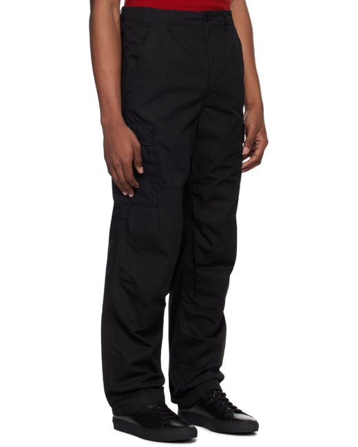 Lacoste Black Lightweight Cargo Pants for men