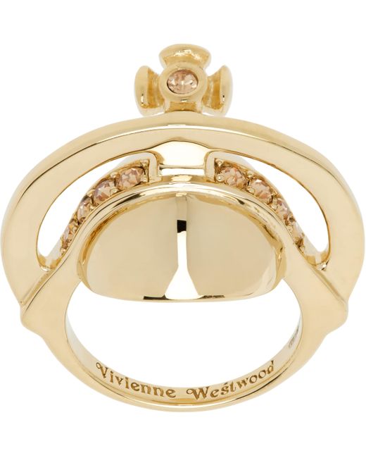 メンズ Vivienne Westwood ゴールド Solid Orb リング Metallic