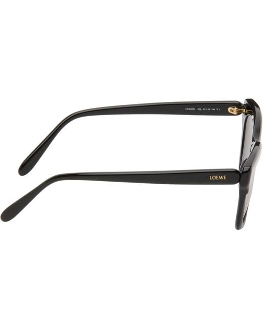 Loewe Black Slim Sunglasses for men