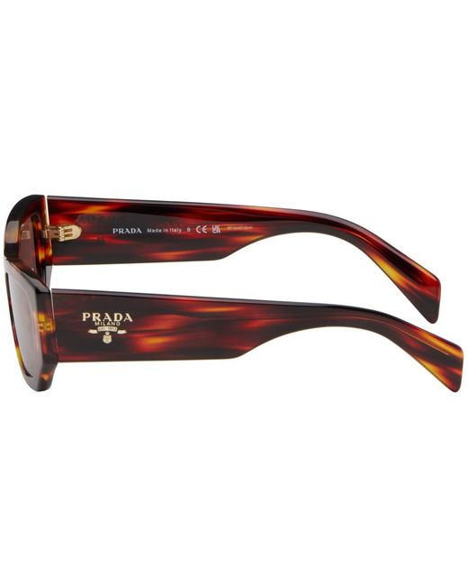 Prada Black Red Logo Sunglasses for men