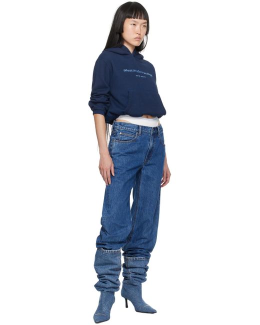 Alexander Wang Blue Layered Loose Jeans