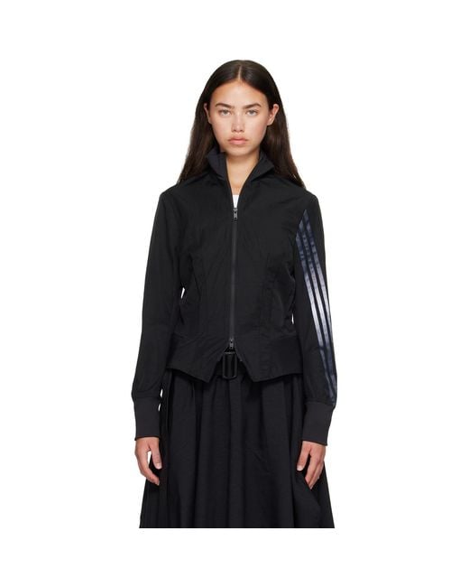 Y-3 Black Gradient 3-Stripes Nylon Track Jacket