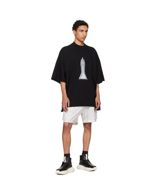 Rick Owens Black Off- Temple Cargobela Shorts for men