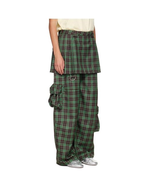 Collina Strada Green Lawn Skirt Cargo Pants