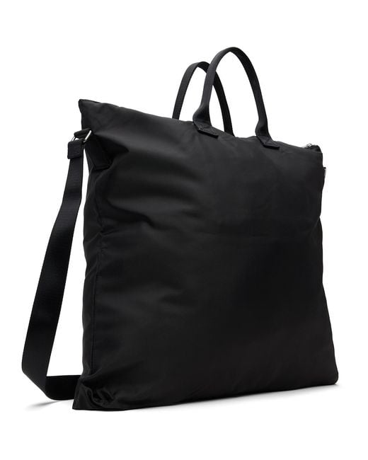 A.P.C. Black Backstage Crossbody Tote for men