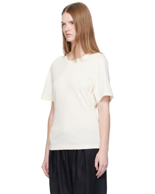 Lemaire Black Off- Rib T-Shirt