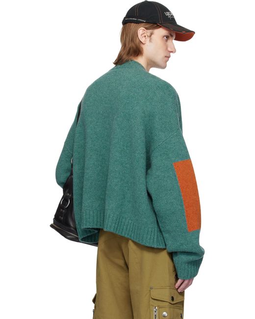 Martine Rose Green Oversized Sweater for men