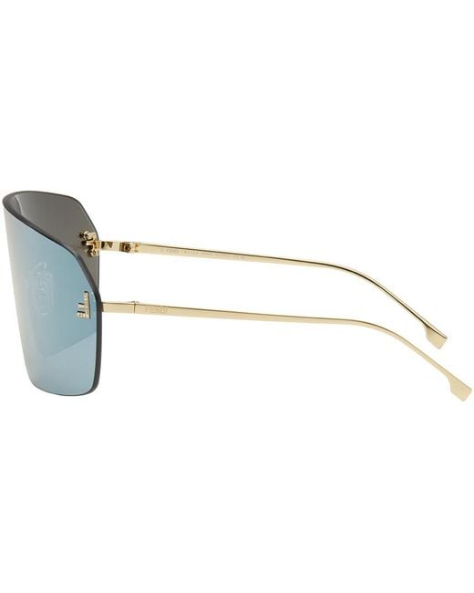 Fendi Black Gold First Crystal Sunglasses