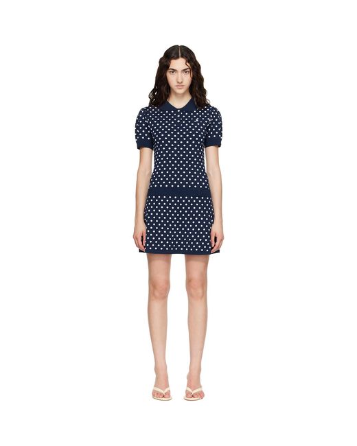 Sandy Liang Blue Tumi Sweater Minidress