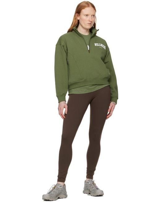 Sporty & Rich Green 'wellness' Ivy Sweatshirt