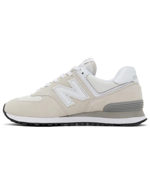 New Balance Suede Off- 574 Sneakers in White | Lyst