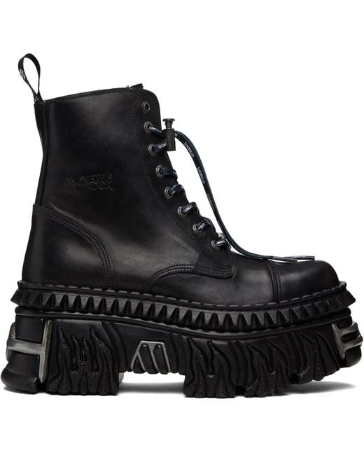 Vetements メンズ ブラック New Rockエディション コンバットブーツ