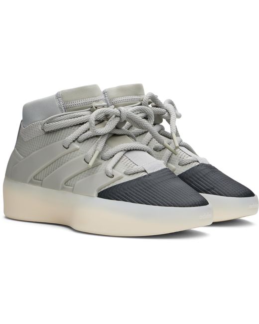 Baskets One Model Gris Et Noir Édition Adidas Originals Fear Of God en coloris Black