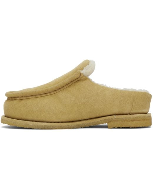 J.W. Anderson タン ヌバック ミュール Natural