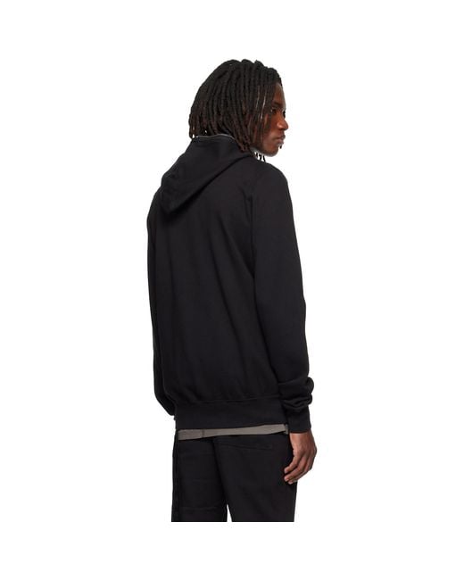 Rick Owens Black Tower Hoodie for men
