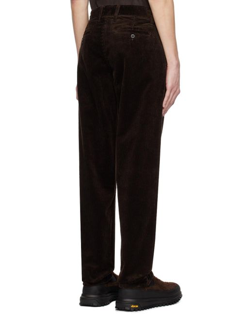 Norse Projects Black Brown Aros Trousers for men