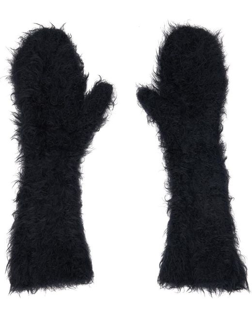 HELIOT EMIL Black Chisel Gloves for men