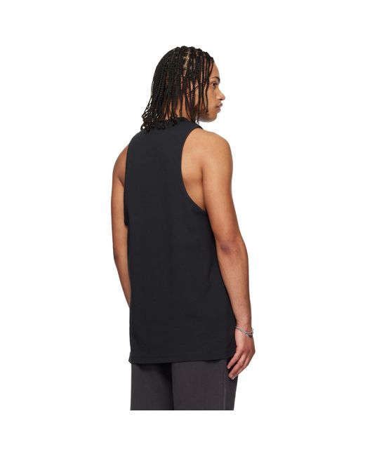 Fear Of God Black Rib Tank Top for men