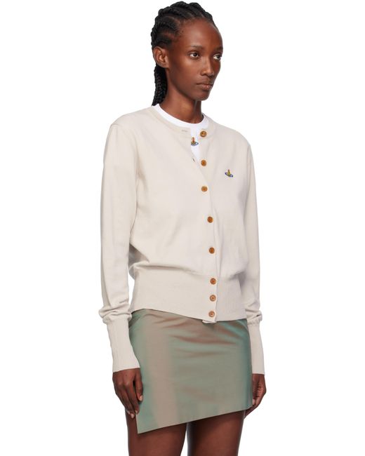 Vivienne Westwood Natural Taupe Bea Cardigan