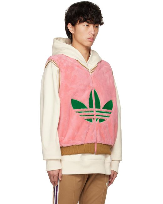 gilet rose adidas