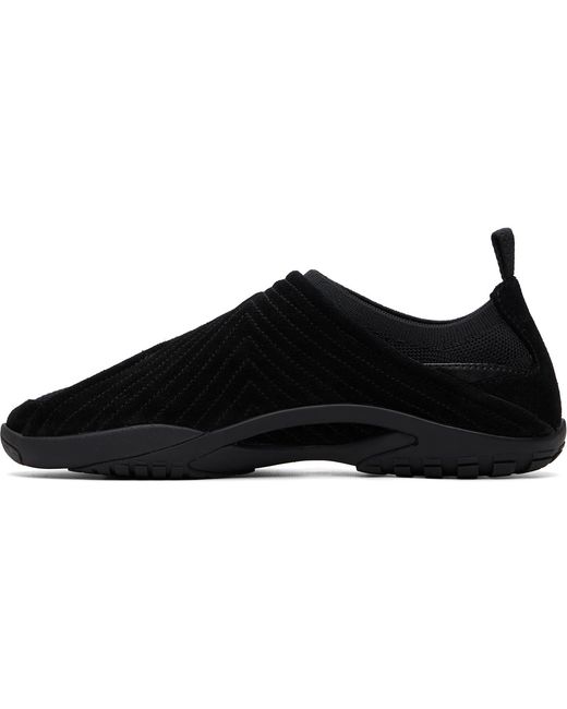 Lanvin Black Lnv1 Knit & Suede Sneakers for men