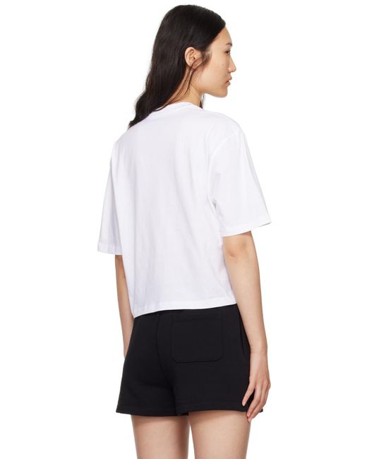 T-shirt blanc à ourson emblématique Moschino en coloris White