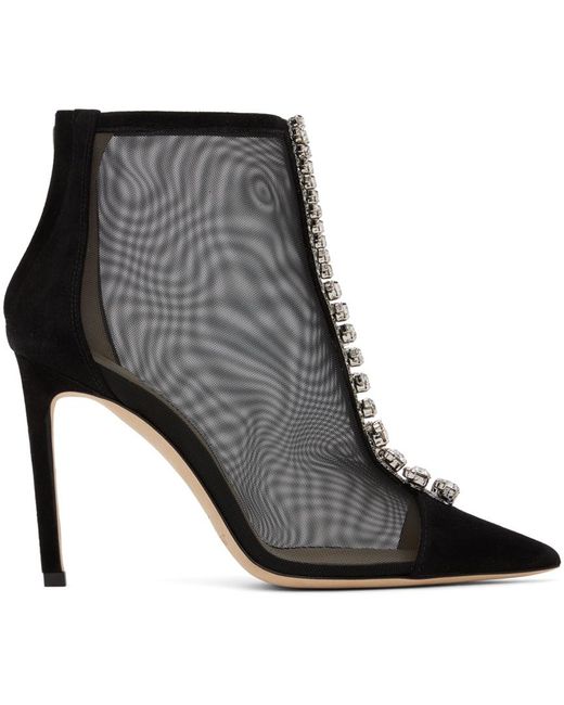 Jimmy Choo ブラック Bing 100 ブーツ Black