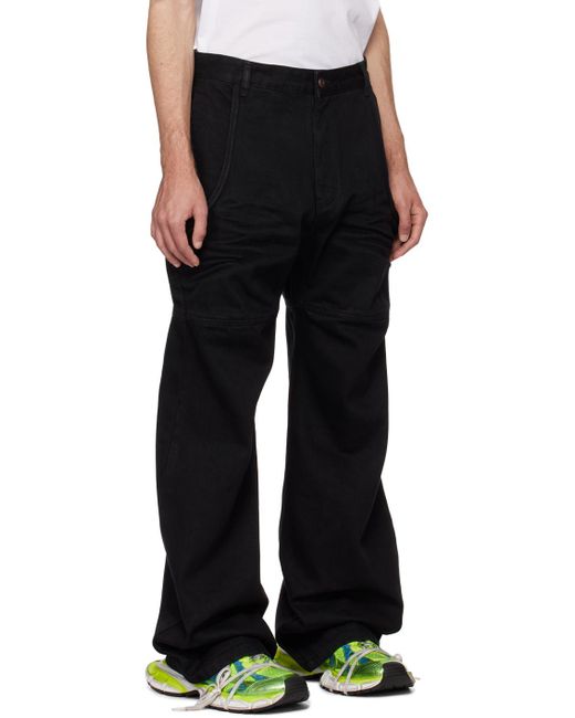 we11done Black Wire Jeans for men