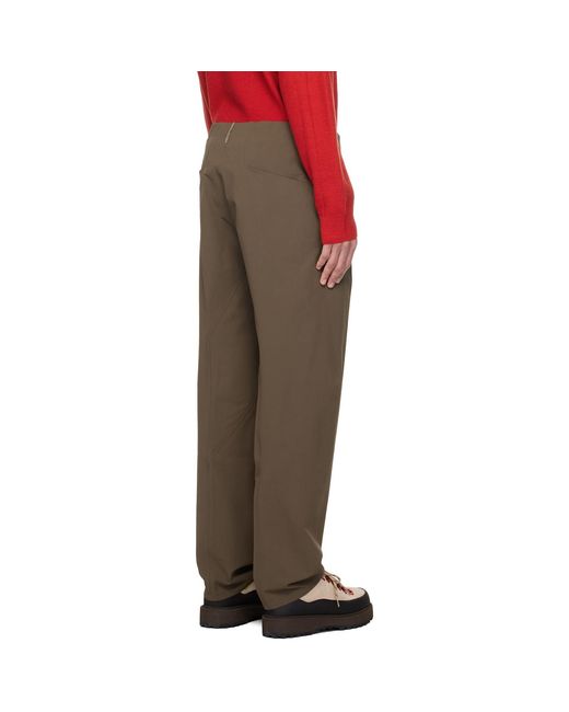 Veilance Red Taupe Spere Trousers for men