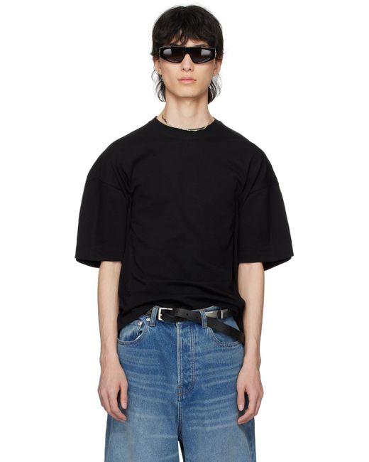 Karmuel Young Black Vacuum T-Shirt for men