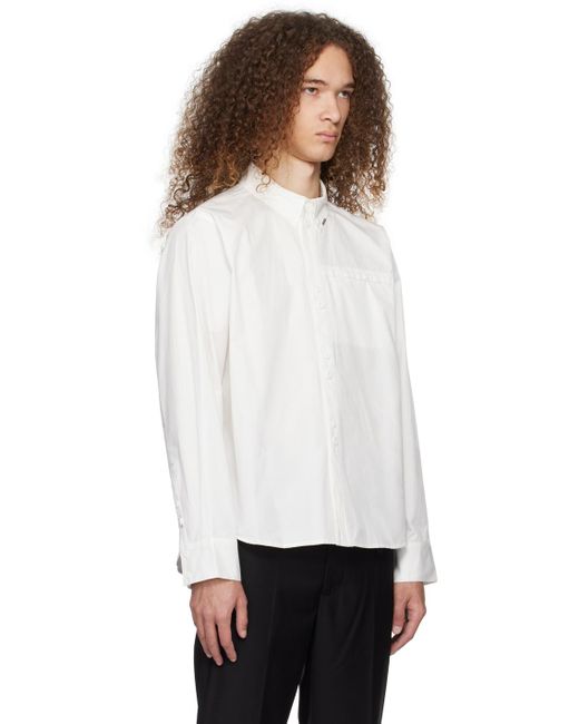 C2H4 White Staff Uniform Shirt for men