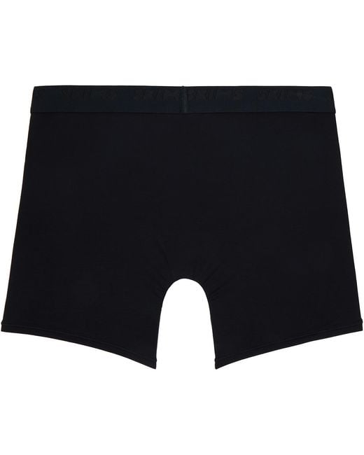 Skims Blue Three-Pack Stretch 5 Boxer Briefs for men
