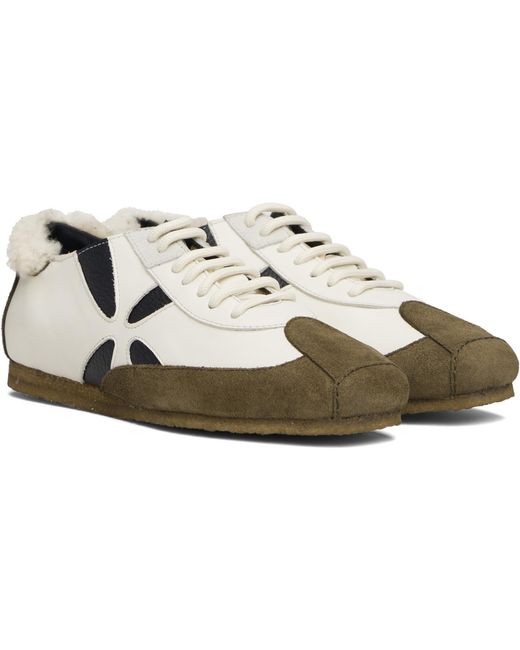 STEFAN COOKE Black Off- Slashed Trainer Sneakers