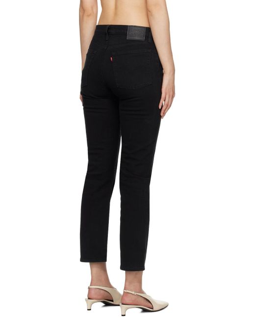 Levi's Black Wedgie Straight Fit Jeans