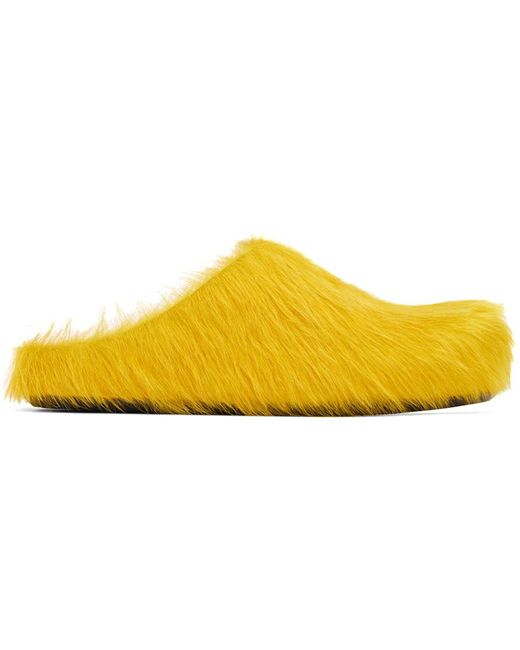 Marni Yellow Fussbett Loafers