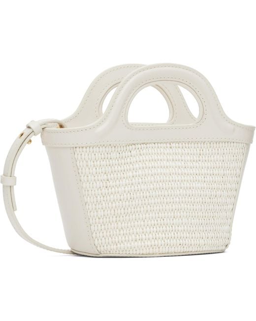 Marni White Tropicalia Micro Tote