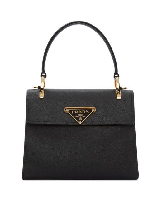 Prada Black Mini Top Handle Bag | Lyst