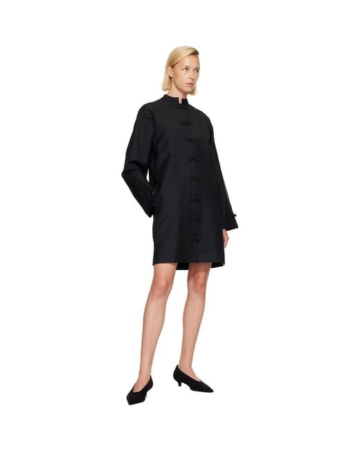 Rohe Black Pankou Closure Minidress