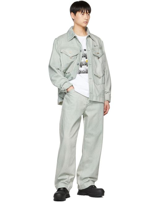 Objects IV Life Multicolor Paneled Denim Jacket for men