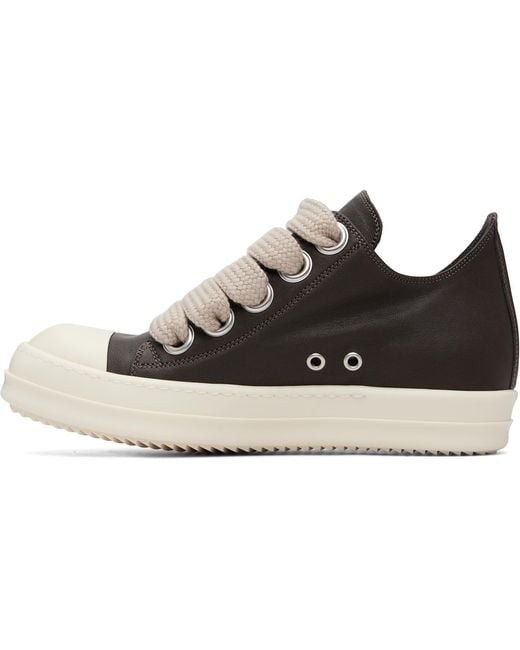 Rick Owens Black Tower Jumbolace Low Sneakers for men